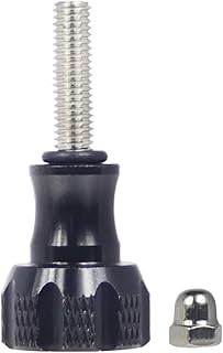 BGNing M5 Aluminum Thumbscrew 19mm Short Knob Bolt Threaded for GoPro Hero 11 Mini 10 9 8 MAX Xiaomi 4K Tripod Mount Action Camera Accessories (1pc Screw with Cap)