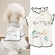 Yaopelky Hundekleidung für kleine Hunde, langärmelig, atmungsaktiv, Welpen-Outfits, niedliches Rüschen-Hundekostüm, Haustier-Sommer-T-Shirt, Katzenkleidung, Yorkie-Shirts, Chihuahua-Kleidung,Weiß,XL