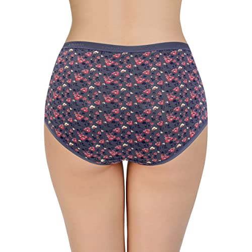 Image of Amante Printed Cotton Full Brief Panty Pack(Pack of 3)