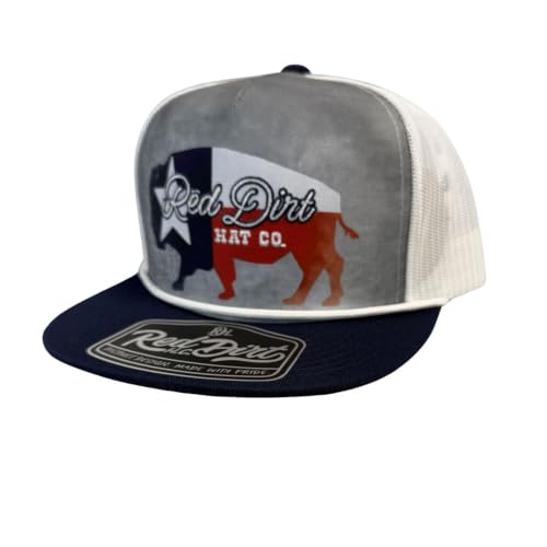 Image of Red Dirt Hat Company Buffalo Patch Adjustable Snapback Hat