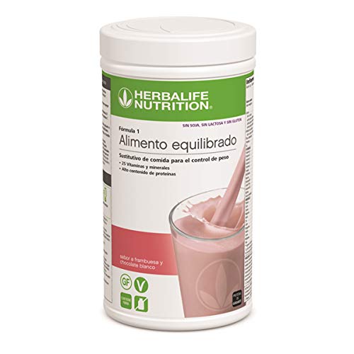 Batido Fórmula 1  Sin Gluten, Sin Lactosa y Sin Soja | Frambuesa y Chocolate blanco