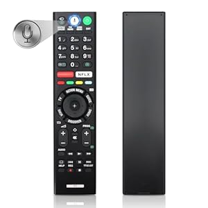 Vervanging voor Sony afstandsbediening, spraakafstandsbediening met bluetooth, compatibel met alle 4K UHD LED LCD HD Smart TV's, Sony-tvs/Bravia-tv's