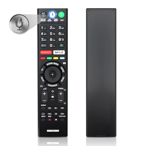 Ersatz für Sony Fernbedienung, Sprachfernbedienung mit Bluetooth Kompatibel mit alle 4K UHD LED LCD HD Smart TVs, Sony-TVs/Bravia-TVs
