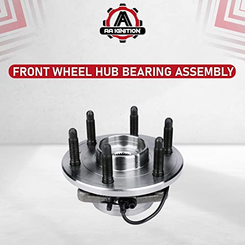 Image of Front Wheel Bearing - Compatible with Chevy, Cadillac and GMC 4WD - Escalade, Avalanche, Silverado 1500, Suburban, Tahoe, Sierra, Yukon - Replaces 515096, 930-611, 10393171, 22841381 - Hub Assembly