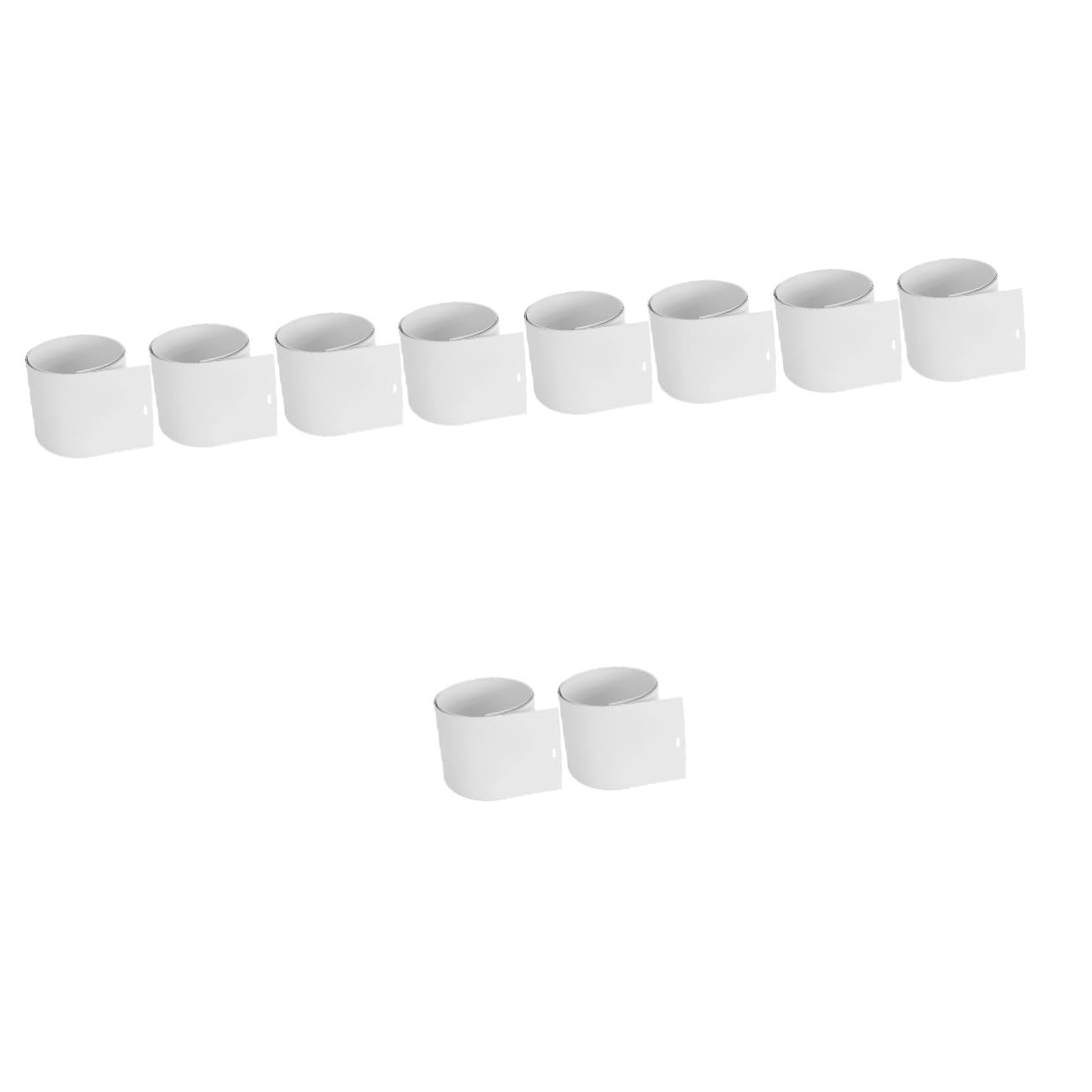 ERINGOGO 5sets Blinds Pieces Replacement Vertical Blind Slats for Window Easy Install PVC 2pcs*5