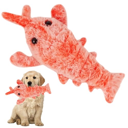 YREYBN Lobster Interactive Dog Toy Floppy Lobster Interactive Dogs Toys Cute Interactive Dog Toy For Medium Dogs Calming Pet Toys Sturdy Puppy Chew Toys for Teething