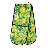 Manoplas de cocina extralargas: 88,9 x 17,78 cm, guantes de horno extralargos para una máxima protección.