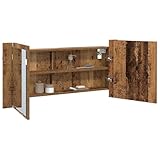 【Utilité Compacte Élégante】 Ce cabinet miroir mural moderne brille par son style et sa praticité. Sa forme rectangulaire et sa grande surface miroir, c'est du bois d'ingénierie solide. Associé à une lumière LED fonctionnelle, c'est super pratique pour le toilettage. Facile à nettoyer, la finition mate donne un chic qui s'adapte à tous les styles de salle de bain.