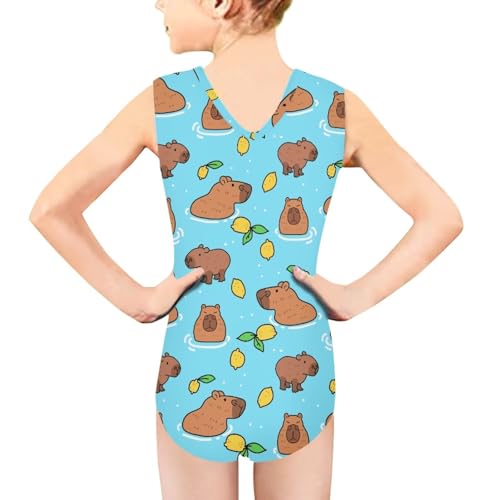 Image of Mumeson Girls One Piece Swimsuits Lightweight V-Neck Swimwear Bathing Suits for Little Girls 3-14 Years