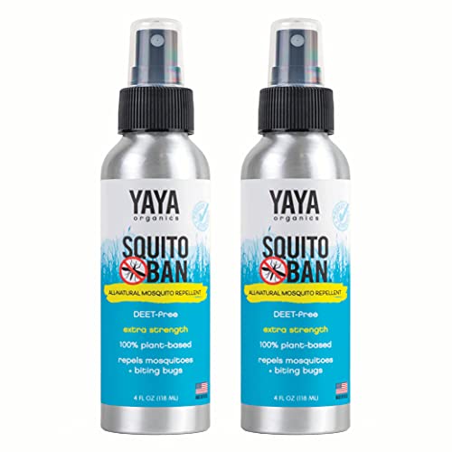 Yaya Organics Mosquito Repellent | All Natural Bug Spray Made with Essential Oils Family Friendly Deetfree | 4 Ounce Spray 2pack  Cucciolini Doodles Yaya organics mosquito repellent | all natural bug spray made with essential oils family friendly deet free | 4 ounce spray 2 pack   cucciolini doodles