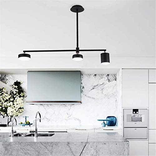 Lustre de plafond LED salon et salle à manger chic luminaire réglable tricolore