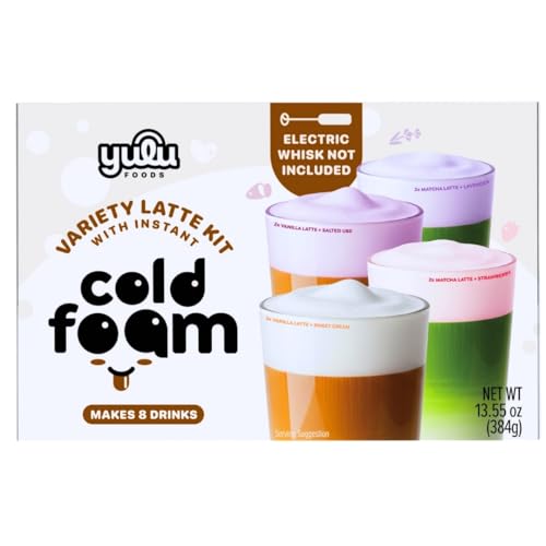 YULU FOODS Instant Latte + Cold Foam Variety Kit (8
