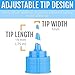 Free Hand Writer Bottles - 6 Easy Small Squeeze Bottles - 3 Each (1 and 2 Ounce) - Cookie Cutters, Cake and Baking Decoration, Food Coloring & Royal Icing Supplies for Writing (6 bottles)