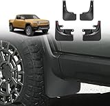 BestEvMod Lot de 4 bavettes garde-boue compatibles avec Rivian R1T 2022-2025 - Protection contre les sédiments et la saleté - Pas besoin de percer de trous (version à vis E-Torx) BestEvMod Lot de 4 bavettes garde-boue compatibles avec Rivian R1T 2022-2025 - Protection contre les sédiments et la saleté - Pas besoin de percer de trous (version à vis E-Torx)