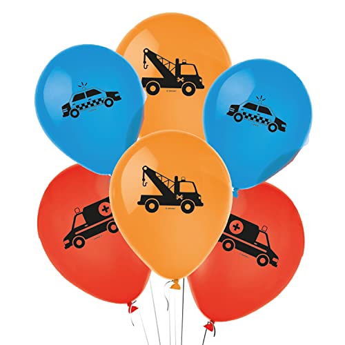 Amscan 9906590 - Globos de látex On the Road, 6 unidades, globos