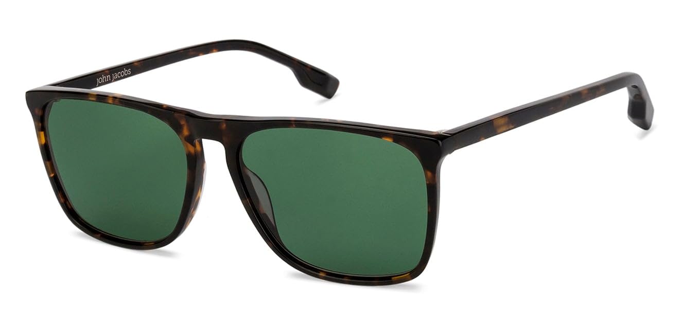 | Uv Protection Non-Polarized Sunglasses For Men & Women | Full Rim Rectangular Large (Size-57) Jj S11089-C1