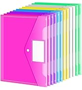 Amazon | POPSFL クリアファイル A4 12枚 ファイルケース a4 ボタン式