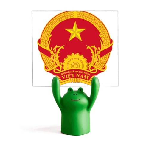 Support emblème national Vietnam avec grenouille asiatique une idée cadeau originale