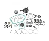 moteur yamaha 350 raptor neuf KIT DE RECONDITIONNEMENT COMPLET EN BOÎTE Accessoires pratiques en boîte ; pratiquement tous les composants nécessaires à un reconditionnement professionnel completKit de piston Vertex (piston compression standard, segments, goupilles et clips)Vilebrequin renforcé Hot Rods (longueur de série avec cage à aiguille d'axe de piston pour deux temps)Kit de roulement de vilebrequin/joint Hot RodsKit de roulement de transmission Hot Rods (avec roulements, entretoise d'axe de pignon de sortie de boîte et