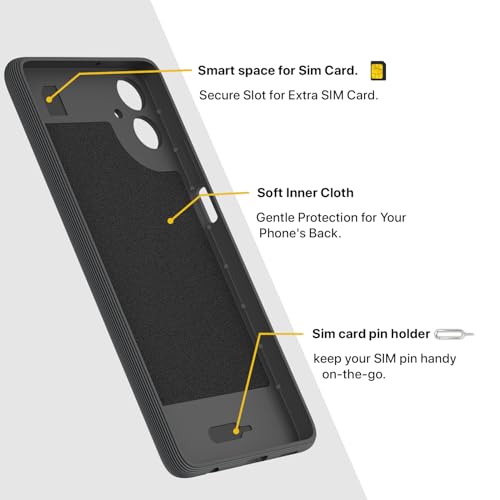 Image of Pikkme Back Cover for Samsung Galaxy M05 / A05 / F05 Camera Protection 3D Hexa Cube Design Silicone Protective Bumper Case (Grey)