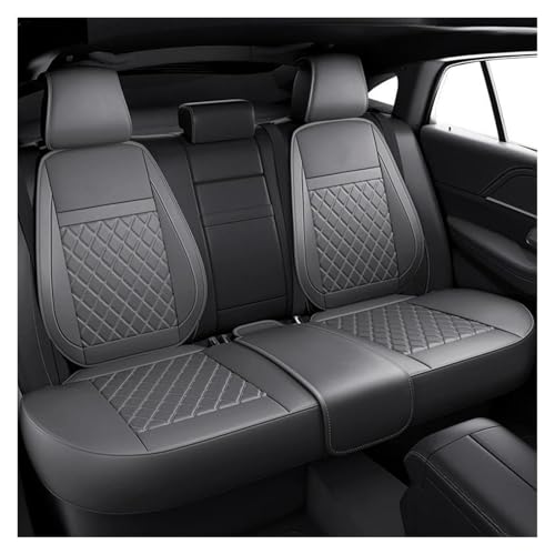 Housses de siège auto contre l'usure de la banquette arrière en cuir gris durable