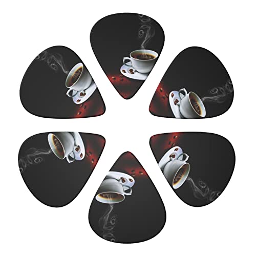 Hot Coffee With Coffee Bean Lot de 6 médiators pour guitare acoustique, guitare électrique, basse, ukulélé – fins… - Les Beatles, Paul McCartney, John Lennon, RIngo Starr, George Harrison Hot Coffee With Coffee Bean Lot de 6 médiators pour guitare acoustique, guitare électrique, basse, ukulélé – fins… – Image 5