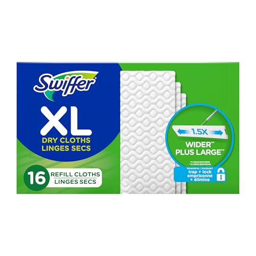 Lingettes Swiffer Sweeper XL sèches 16 unités