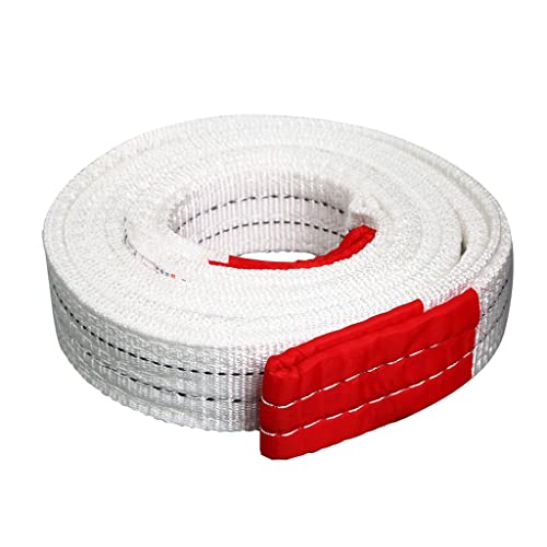 Lift Sling Straps Heavy Duty Flat Eye Lift Slings Nylon Lifting Slings Strap Sling Straps Heavy Lifting Straps Multi-Layer Weaving Lifting Straps for Movers (Color : 5T, Size : 2M)