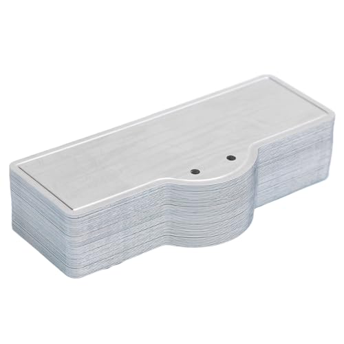Étiquettes de plantes en aluminium réutilisables à double trou pour fleur et câble