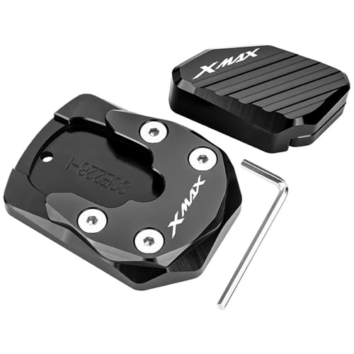 Plaque support de béquille moto X-MAX 400 en aluminium anodisé robuste