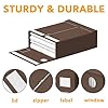 SpaceAid 4 Pack Bed Sheet Organizers and Storage, Foldable Sheet Organizer for Linen Closet, Sheets Set Folder Keeper with Window XL (Queen & King Size) Bedding Container (Brown, 4 Pack) #5