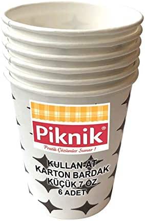 Piknik Kullan At Karton Bardak 7 Oz 6lı 1483