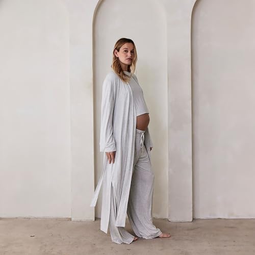 BUMPSUIT Cloud Lounge Robe - Buttery Soft Maternity Robe for Ultimate Comfort and Relaxation | Hospital Gown3