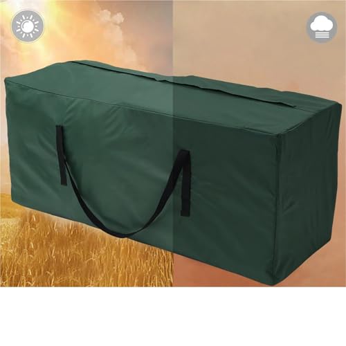 Housse coussin extérieur imperméable noire XL 173x76x51cm - 5
