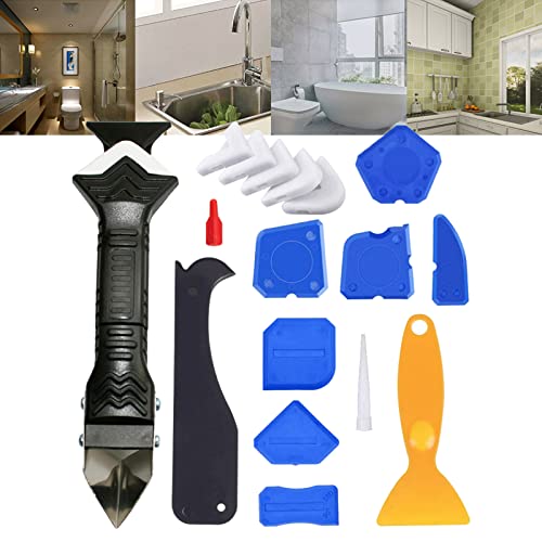 Lot de 18 extracteurs de silicone en silicone pour réparation de carrelage - Outil de retrait de silicone - Buse d'étanchéité en silicone - Outil pour la cuisine et les vêtements