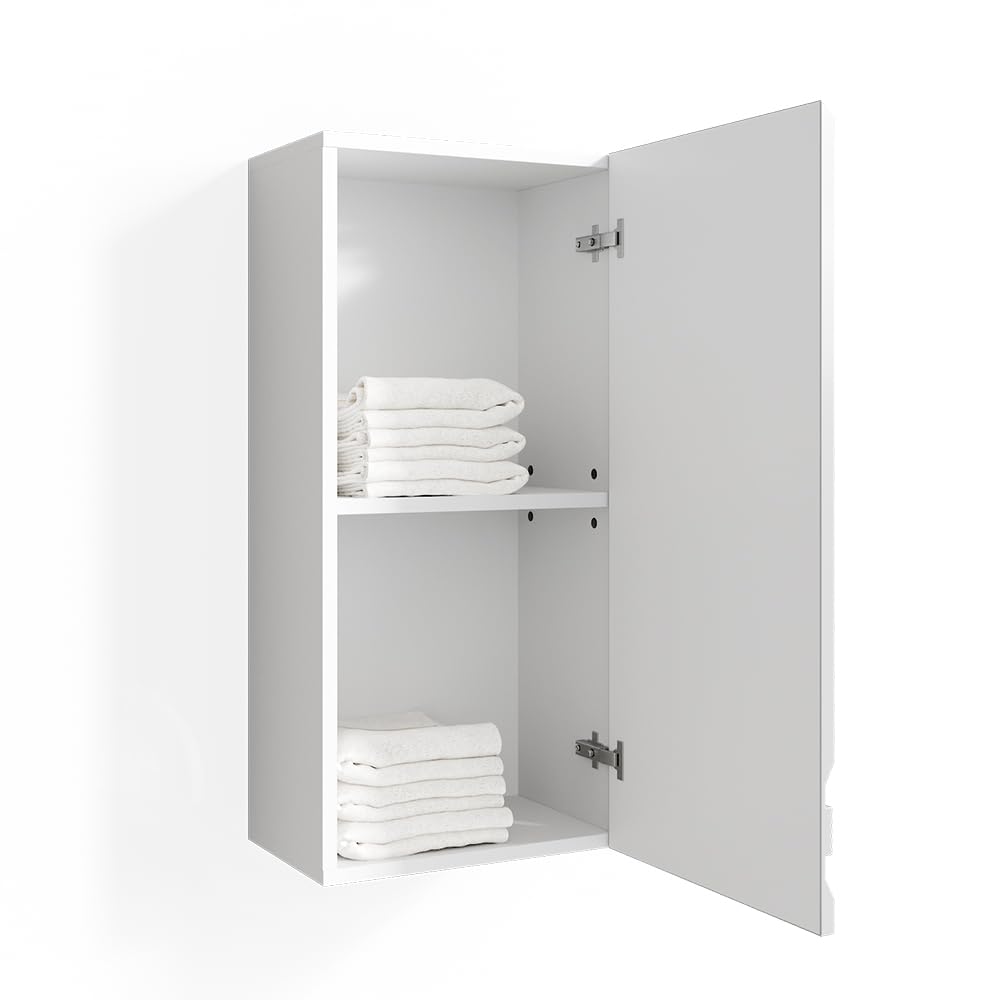 Vicco Armoire Murale Fredd, Blanc Haute Brillance, 36.4x77cm