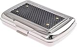 Hecho de acero inoxidable XIAOXIA Humidor Sellado De Gran Capacidad HUMIRO Portátil De Espesado De Tabaco De Tabaco A Granel De Tabaco De Tabaco Enrollado A Mano De Tabaco Portátil Portátil (Color : Silver, Size : 10x7x2cm)