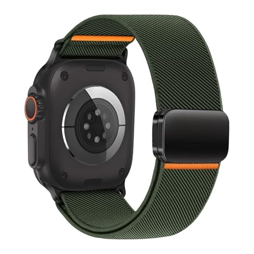 HAYONLIY Sport Bands with Magnetic Clasp Compatible for Apple Watch 46mm 49mm 45mm 44mm 42mm, Stretchy Soft Nylon Sport Loop Strap for iWatch Ultra/Ultra 2 Series SE 10 9 8 7 6 5 4 3 2 1 Men