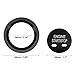 X AUTOHAUX Car Start Stop Switch Button Cover with Ring Kit for Cadillac XTS XT5 CT6 Black