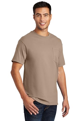 Clothe Co. Mens Heavyweight Cotton Pocket T-Shirt Plain Tee (Available in Big & Tall)