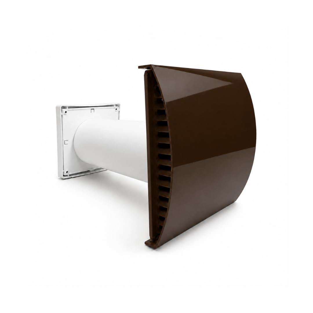 Fantronix 100mm Passive Wall Vent Kit with Filter, Brown
