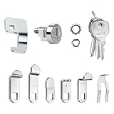 L-1172C Mailbox Key Lock Replacement for USPS National Mailbox C9100/C9200 with 3 Keys and C7120 Cam, Nickel Finish, 1 Pack