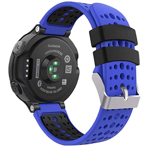 Image of Band Compatible with Garmin Forerunner 235, Soft Silicone Replacement Watch Band Strap Wristband for 220 /230 /235 /620 /630 /735XT /235 Lite Smart Watch for Women Men