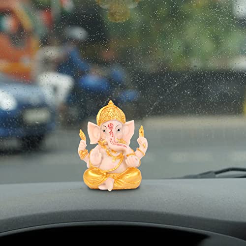 Estatua de Ganesh para Auto Decoración Feng Shui Elefante miniatura 2