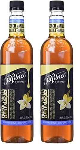DaVinci Gourmet Sugar Free French Vanilla Syrup, 25.4oz (Pack of 2)