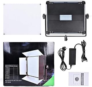 Yidoblo Led Bi-Color Video Lights D-1080 80W, Variable 3200K-5500K and 10%-100% Brightness with Digital Display for Video Studio Shooting, CRI95+ TLCI95 Led Light Panel +Barndoor