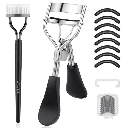 Docolor Foldable Eyelash Comb Separator Folding Lash Comb Eyebrow Mascara Applicator Eyelash Definer Arc Designed Cosmetic Brushes Tool