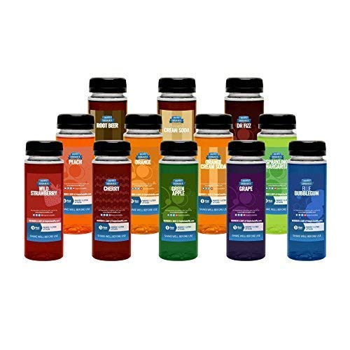 Ralph's ORIGINAL FLAVORS | Sparkling Water Sodamix Flavor Samples | Twelve 4oz Bottles