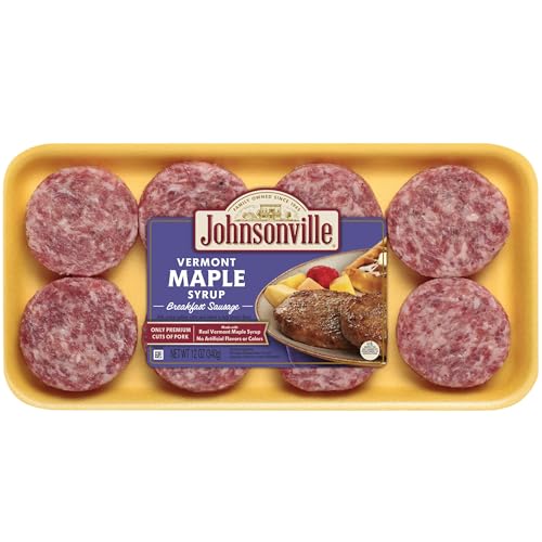 Johnsonville Vermont Maple Syrup Breakfast Sausage, 8 Patties, 12 oz (Fresh)