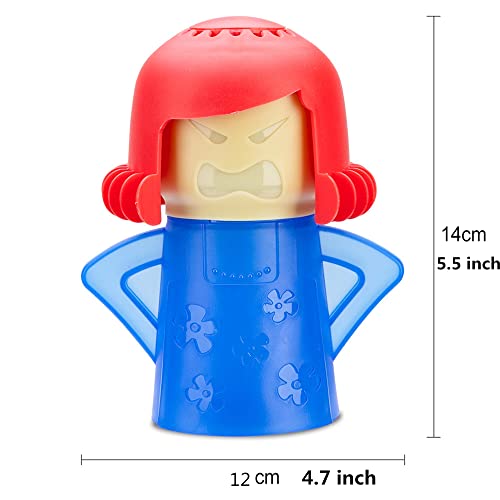 Bell Dream Angry Mama Microwave Cleaner Kitchen Cleaning Gadgets High Temperature Easily Crud in Minutes Steam Cleans with Vinegar and Water for Kitchen